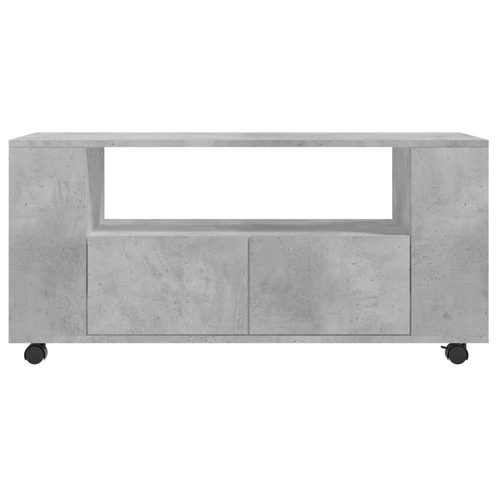 TV staliukas Televizoriaus spintelė, betono pilka, 102x34,5x43cm, mediena