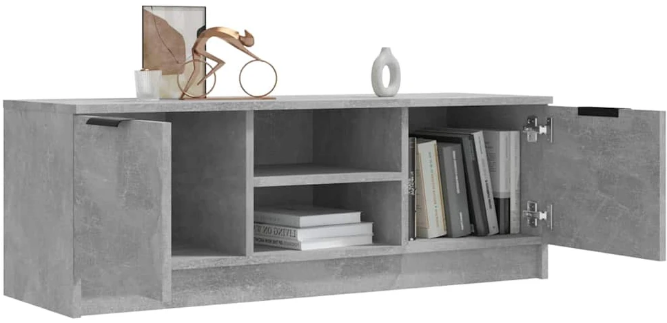 TV staliukas Televizoriaus spintelė, betono pilka, 102x35x36,5cm, mediena