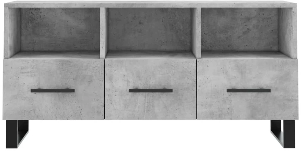 TV staliukas Televizoriaus spintelė, betono pilka, 102x36x50cm, mediena