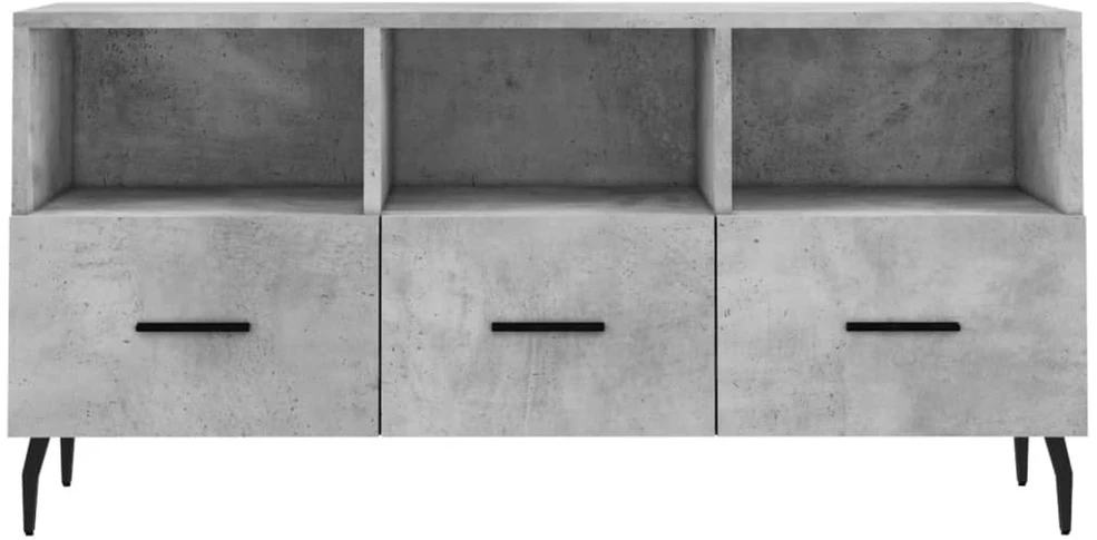TV staliukas Televizoriaus spintelė, betono pilka, 102x36x50cm, mediena