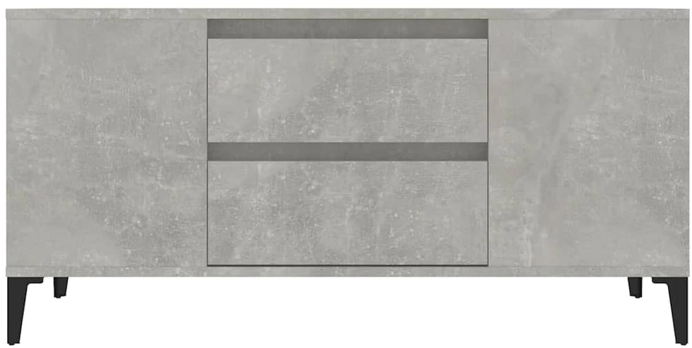 TV staliukas Televizoriaus spintelė, betono pilka, 102x44,5x50cm, mediena