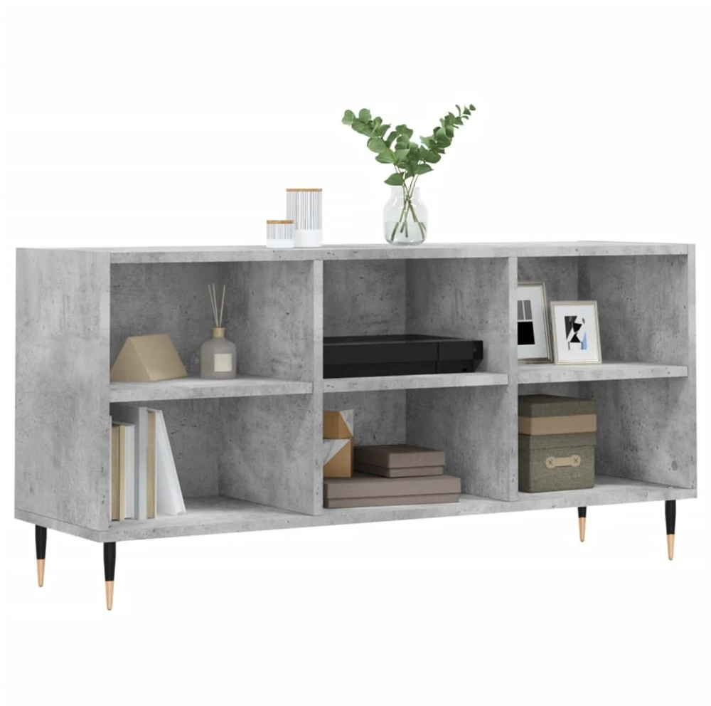 TV staliukas Televizoriaus spintelė, betono pilka, 103,5x30x50cm, mediena