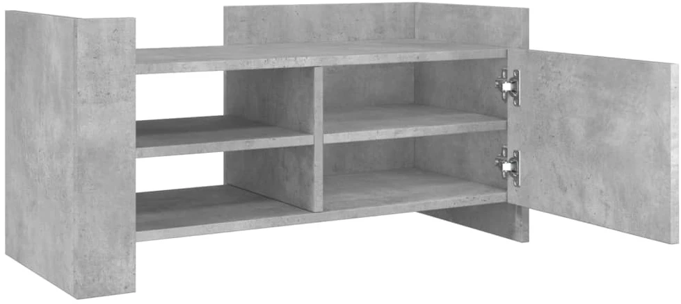 TV staliukas Televizoriaus spintelė, betono pilka, 104x35x50cm, mediena