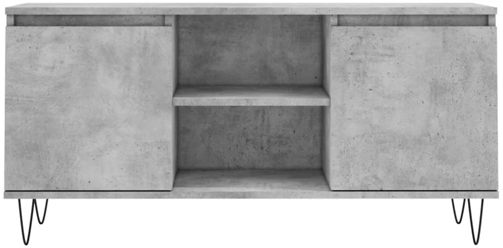 TV staliukas Televizoriaus spintelė, betono pilka, 104x35x50cm, mediena