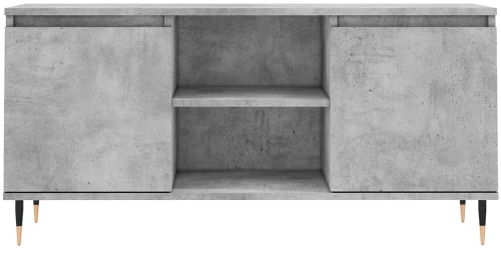 TV staliukas Televizoriaus spintelė, betono pilka, 104x35x50cm, mediena