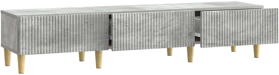 TV staliukas Televizoriaus spintelė Betono pilka 147 x 34,5 x 30 cm