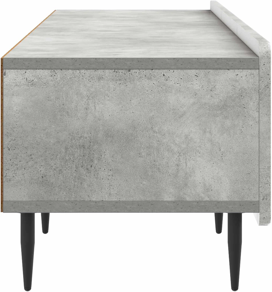 TV staliukas Televizoriaus spintelė Betono pilka 147 x 34,5 x 32 cm
