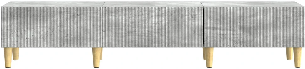 TV staliukas Televizoriaus spintelė Betono pilka 147 x 34,5 x 30 cm