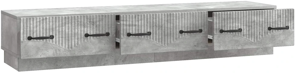 TV staliukas Televizoriaus spintelė Betono pilka 147 x 34,5 x 27 cm