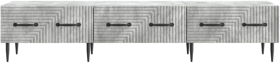 TV staliukas Televizoriaus spintelė Betono pilka 147 x 34,5 x 30 cm