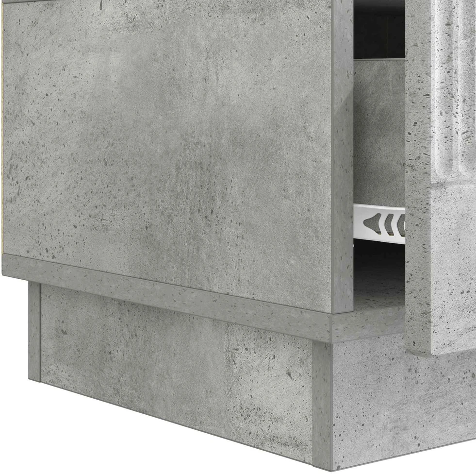 TV staliukas Televizoriaus spintelė Betono pilka 147 x 34,5 x 27 cm
