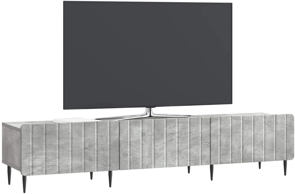 TV staliukas Televizoriaus spintelė Betono pilka 147 x 34,5 x 32 cm