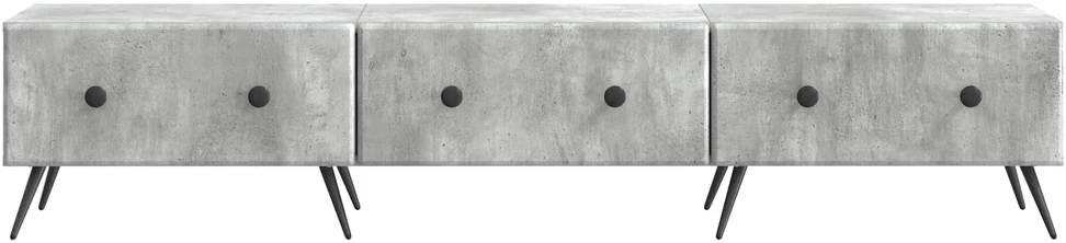 TV staliukas Televizoriaus spintelė Betono pilka 147 x 34,5 x 30 cm