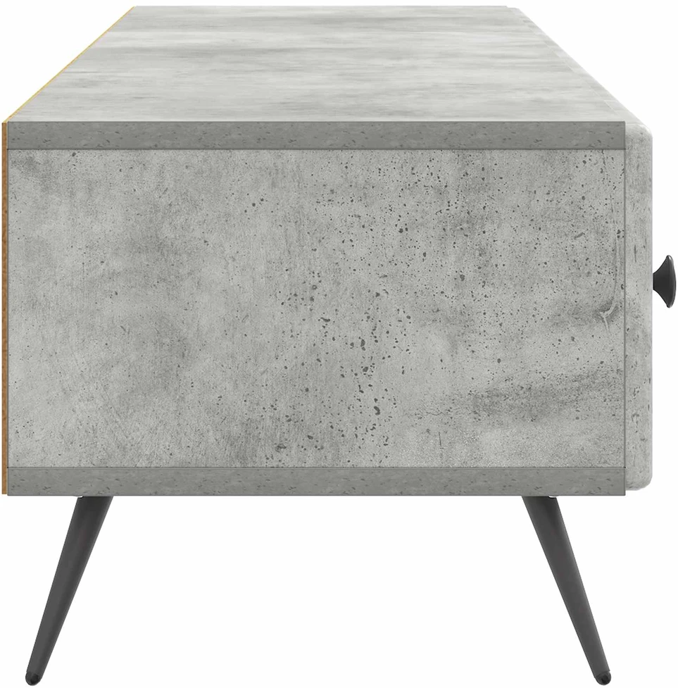 TV staliukas Televizoriaus spintelė Betono pilka 147 x 34,5 x 30 cm