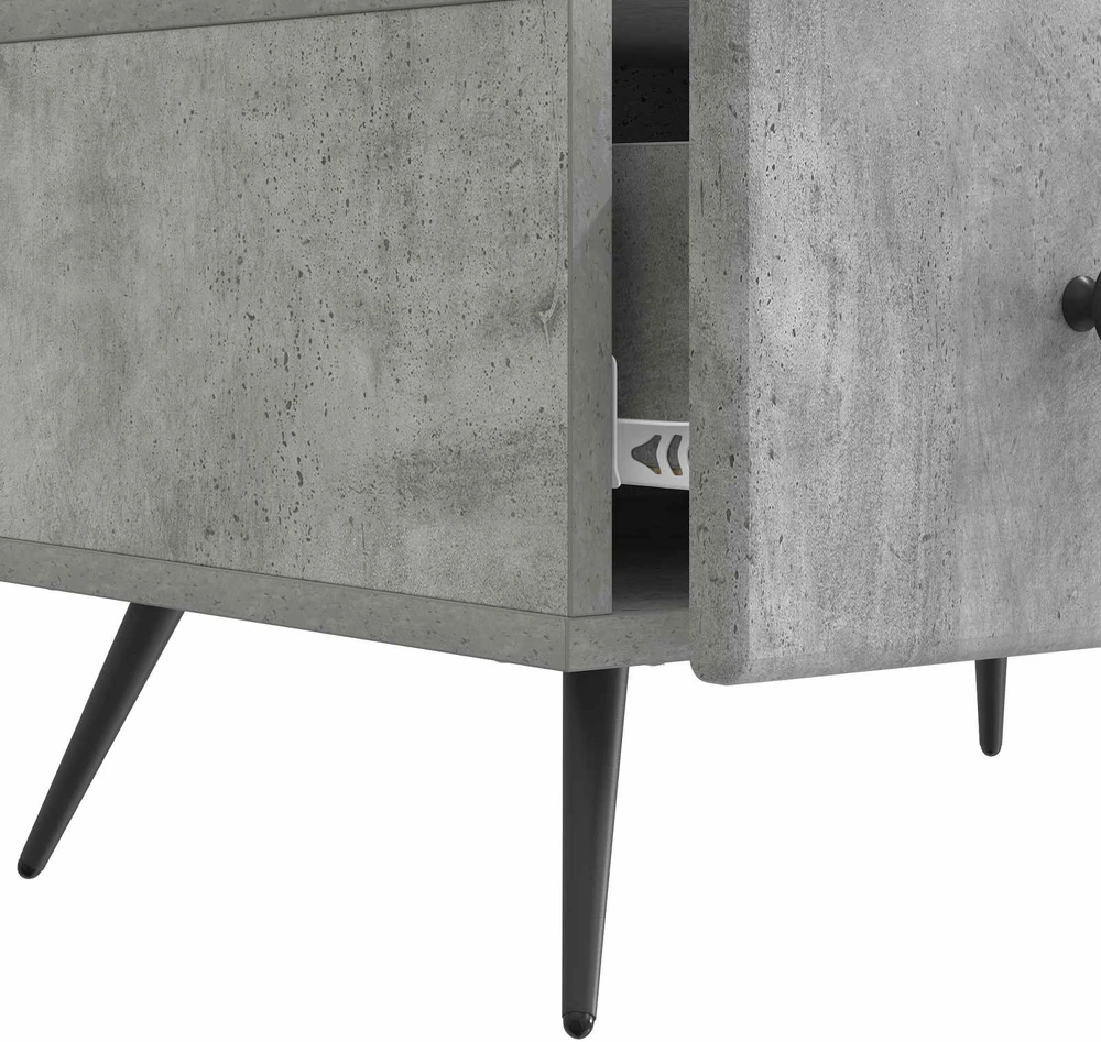 TV staliukas Televizoriaus spintelė Betono pilka 147 x 34,5 x 30 cm