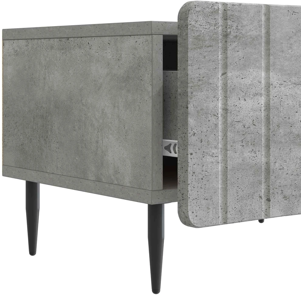 TV staliukas Televizoriaus spintelė Betono pilka 147 x 34,5 x 32 cm