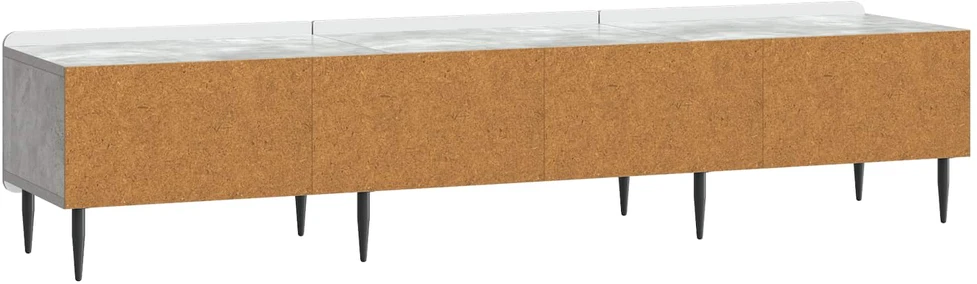 TV staliukas Televizoriaus spintelė Betono pilka 147 x 34,5 x 32 cm