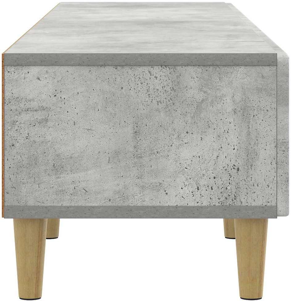 TV staliukas Televizoriaus spintelė Betono pilka 147 x 34,5 x 30 cm