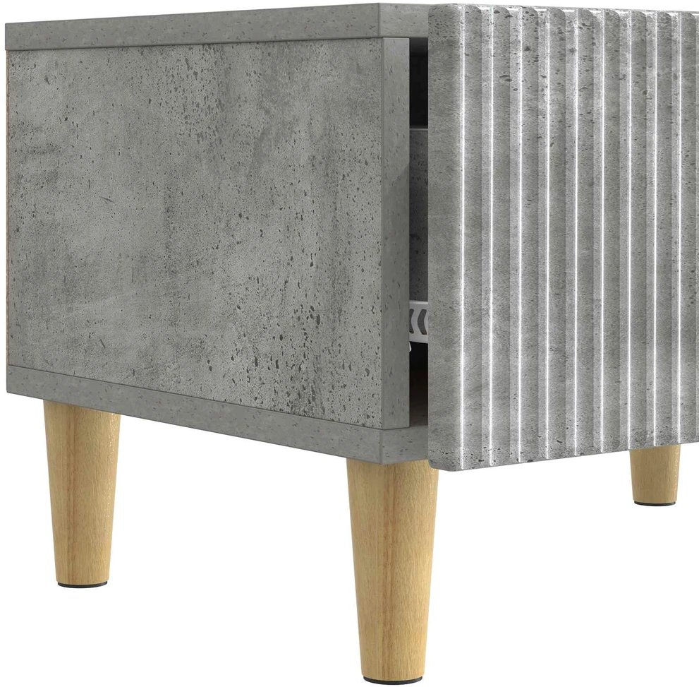 TV staliukas Televizoriaus spintelė Betono pilka 147 x 34,5 x 30 cm
