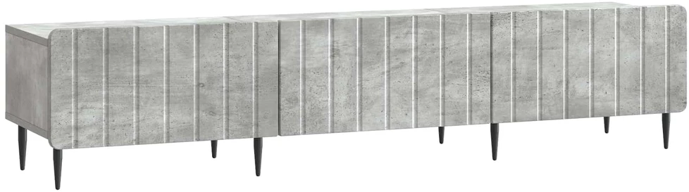 TV staliukas Televizoriaus spintelė Betono pilka 147 x 34,5 x 32 cm