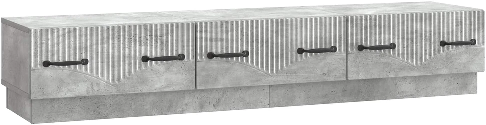 TV staliukas Televizoriaus spintelė Betono pilka 147 x 34,5 x 27 cm