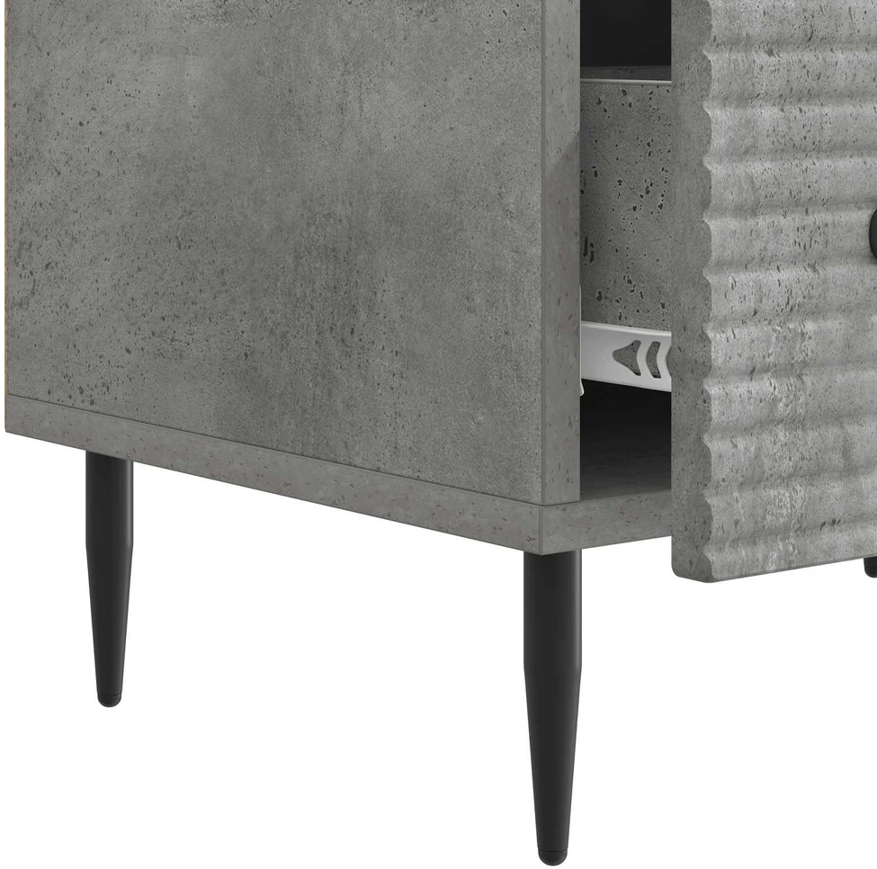 TV staliukas Televizoriaus spintelė Betono pilka 147 x 34,5 x 30 cm