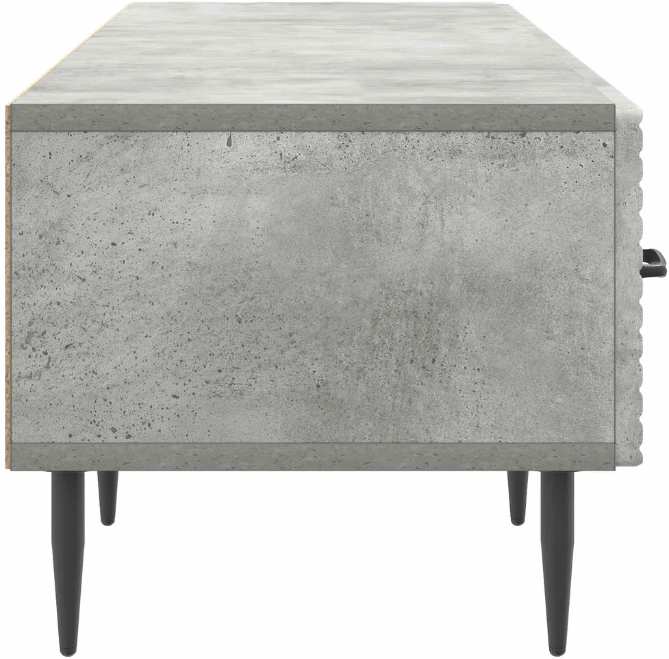TV staliukas Televizoriaus spintelė Betono pilka 147 x 34,5 x 30 cm