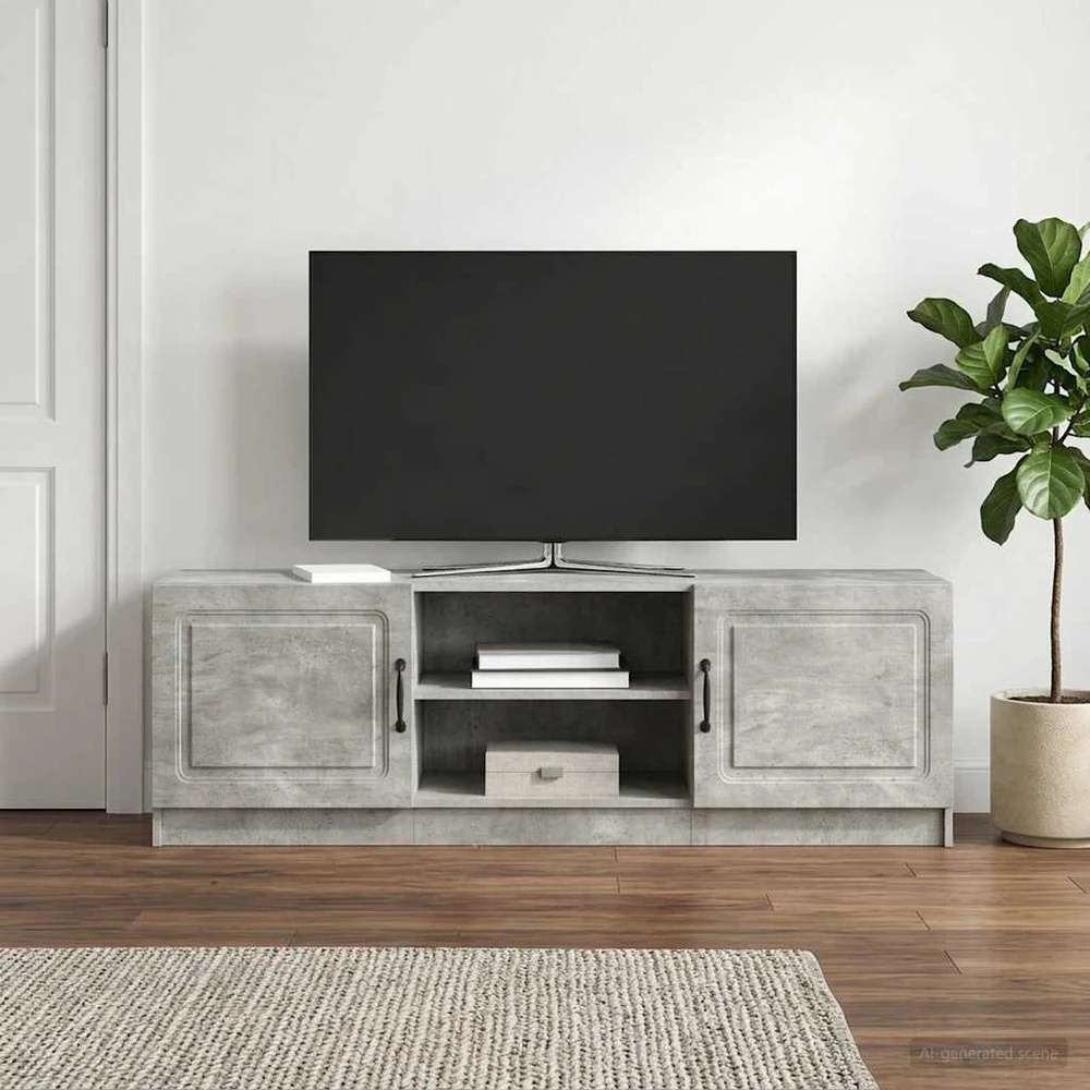 TV staliukas Televizoriaus spintelė Betono pilka 150 x 31 x 47 cm