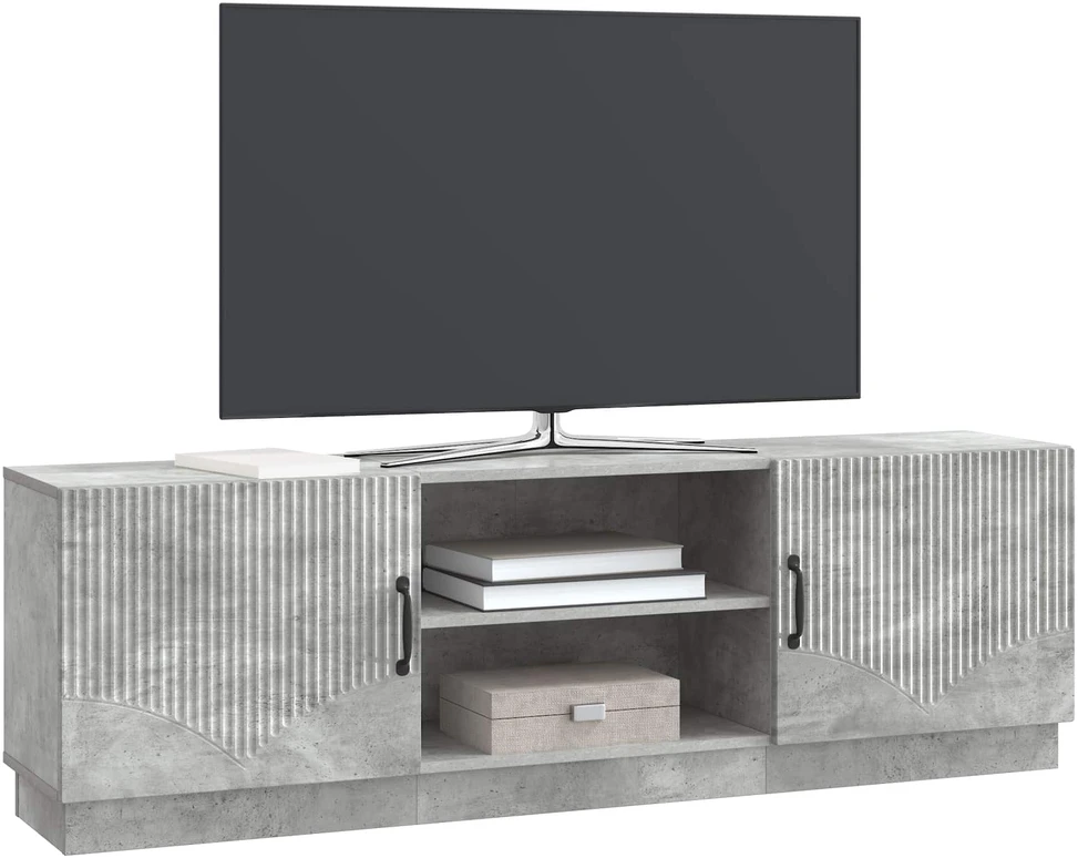 TV staliukas Televizoriaus spintelė Betono pilka 150 x 31 x 47 cm
