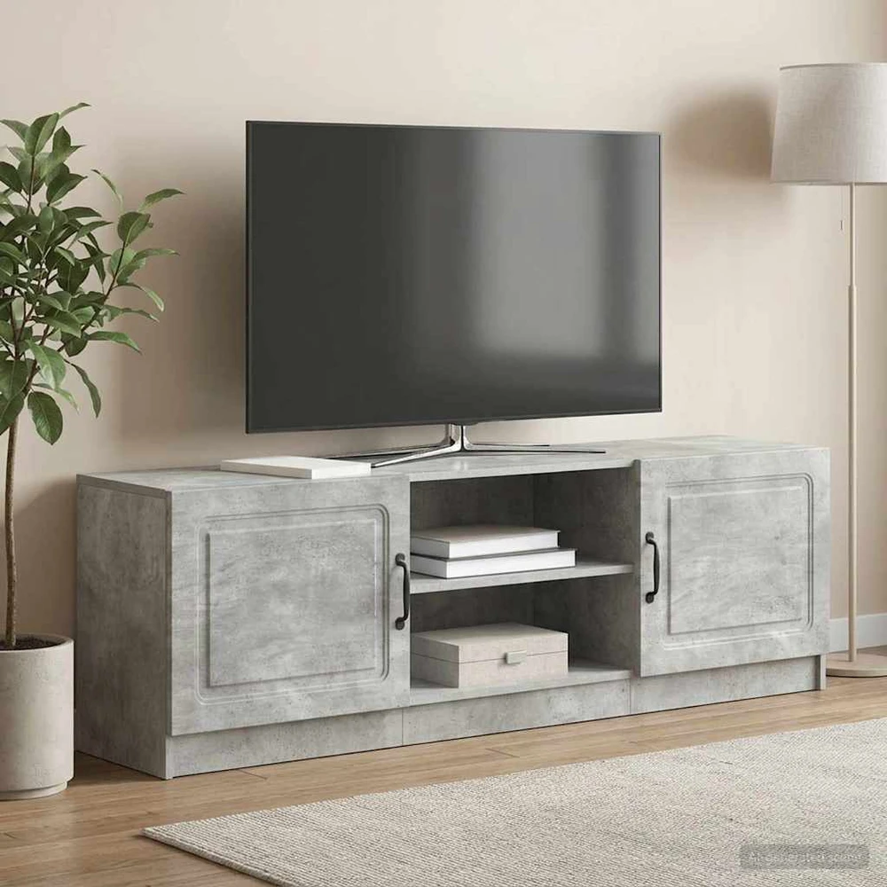 TV staliukas Televizoriaus spintelė Betono pilka 150 x 31 x 47 cm