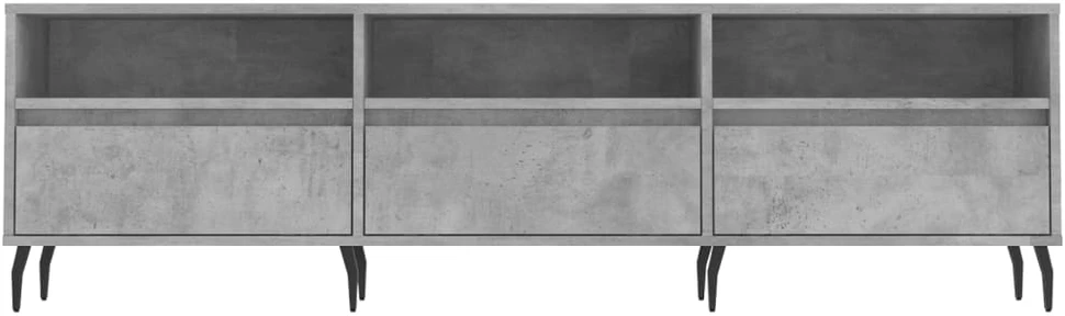 TV staliukas Televizoriaus spintelė, betono pilka, 150x30x44,5cm, mediena