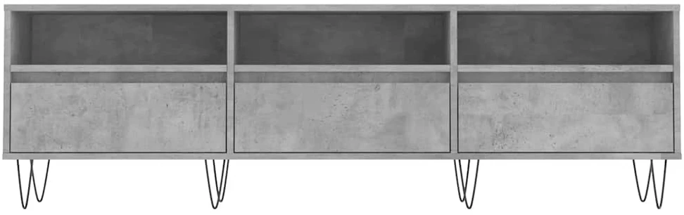 TV staliukas Televizoriaus spintelė, betono pilka, 150x30x44,5cm, mediena