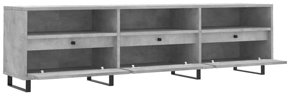 TV staliukas Televizoriaus spintelė, betono pilka, 150x30x44,5cm, mediena
