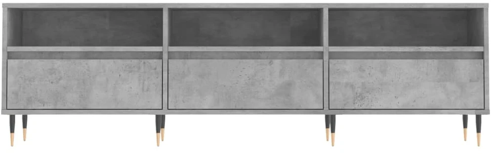 TV staliukas Televizoriaus spintelė, betono pilka, 150x30x44,5cm, mediena