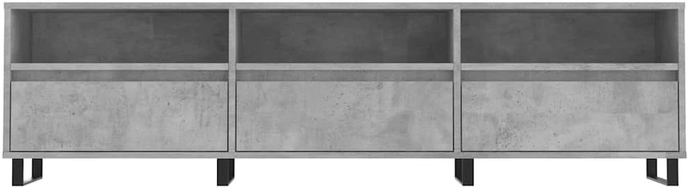 TV staliukas Televizoriaus spintelė, betono pilka, 150x30x44,5cm, mediena