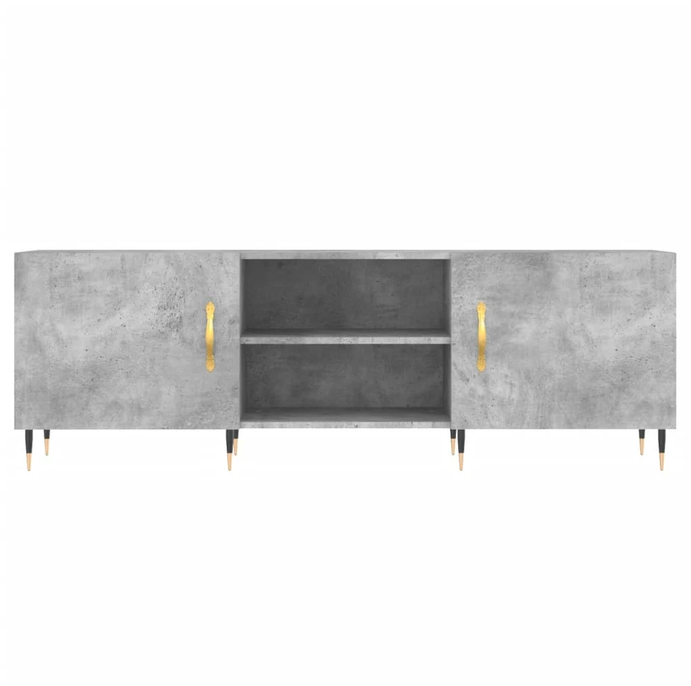TV staliukas Televizoriaus spintelė, betono pilka, 150x30x50cm, mediena