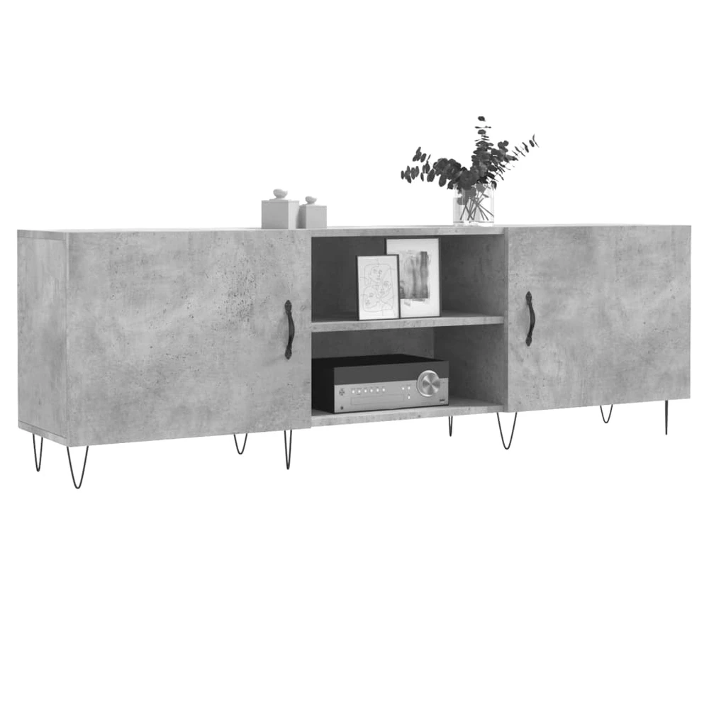 TV staliukas Televizoriaus spintelė, betono pilka, 150x30x50cm, mediena