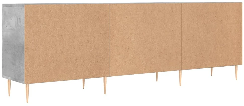 TV staliukas Televizoriaus spintelė, betono pilka, 150x30x50cm, mediena