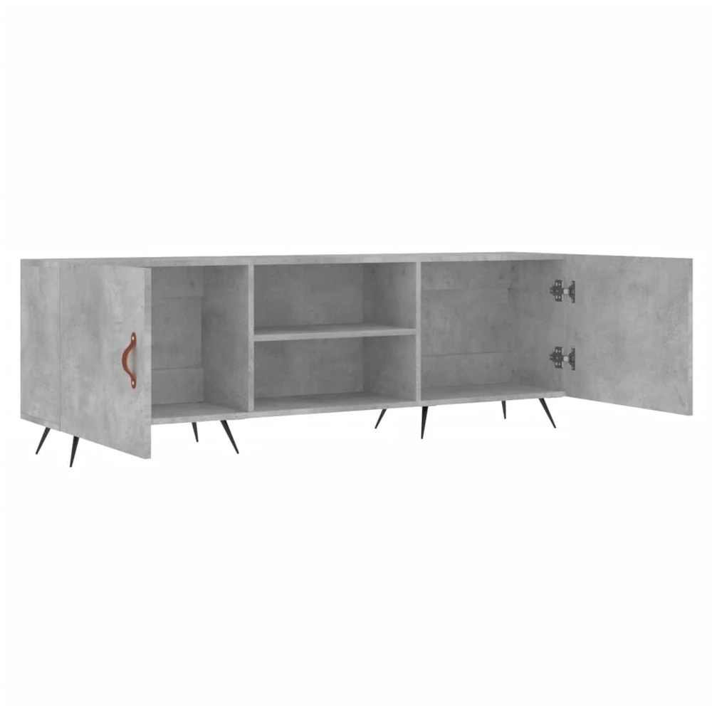 TV staliukas Televizoriaus spintelė, betono pilka, 150x30x50cm, mediena