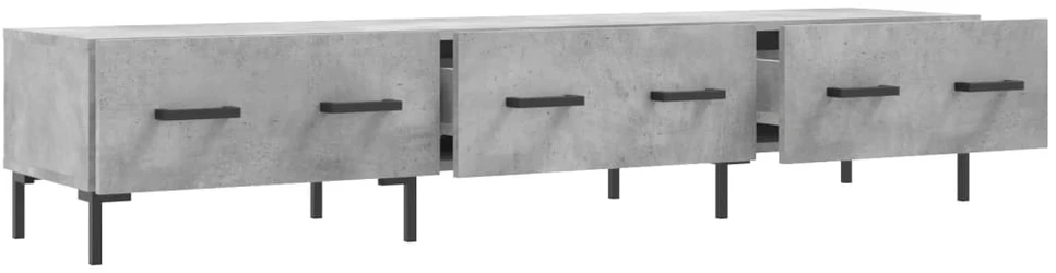 TV staliukas Televizoriaus spintelė, betono pilka, 150x36x30cm, mediena
