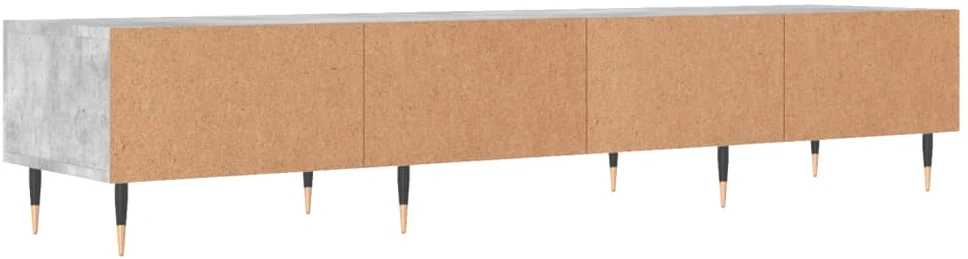 TV staliukas Televizoriaus spintelė, betono pilka, 150x36x30cm, mediena