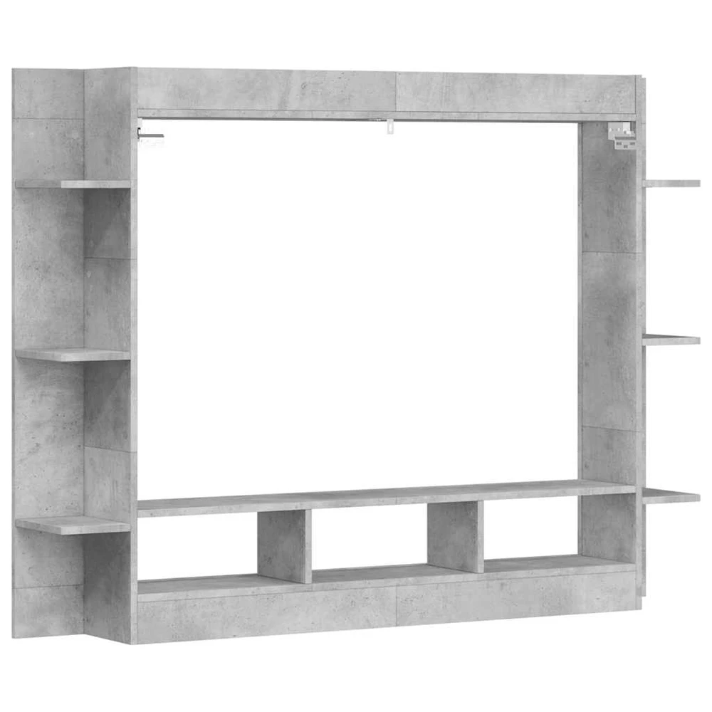 TV staliukas Televizoriaus spintelė, betono pilka, 152x22x113cm, mediena