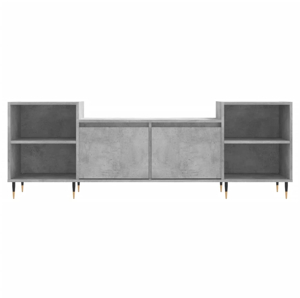 TV staliukas Televizoriaus spintelė, betono pilka, 160x35x55cm, mediena
