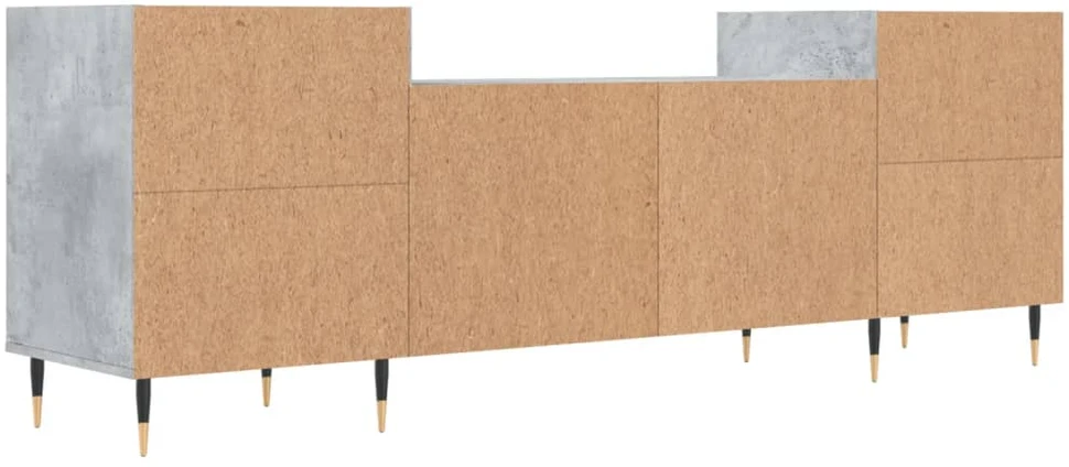 TV staliukas Televizoriaus spintelė, betono pilka, 160x35x55cm, mediena