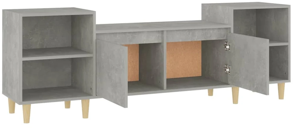 TV staliukas Televizoriaus spintelė, betono pilka, 160x35x55cm, mediena