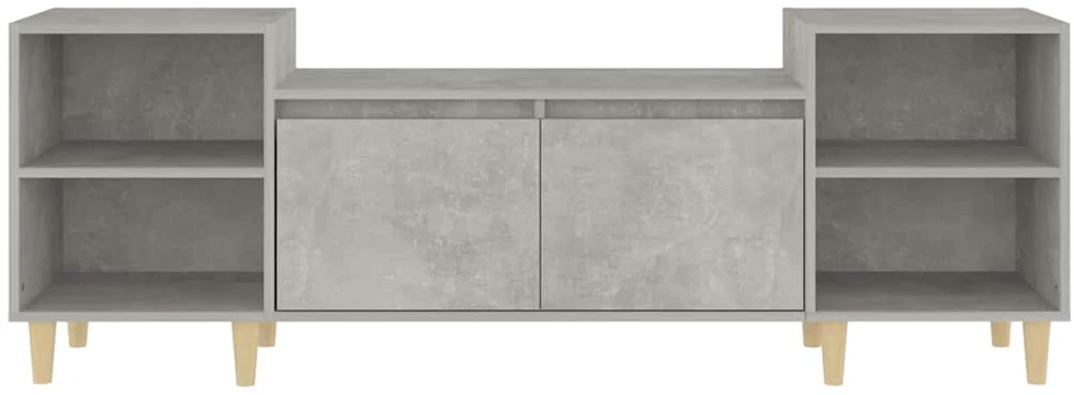 TV staliukas Televizoriaus spintelė, betono pilka, 160x35x55cm, mediena