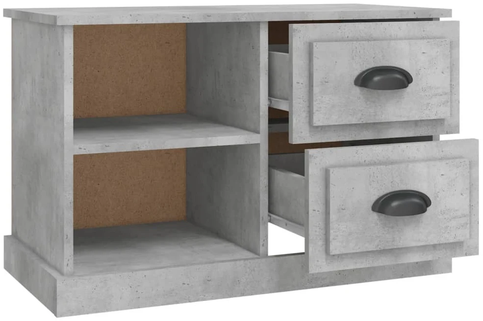TV staliukas Televizoriaus spintelė, betono pilka, 73x35,5x47,5cm, mediena