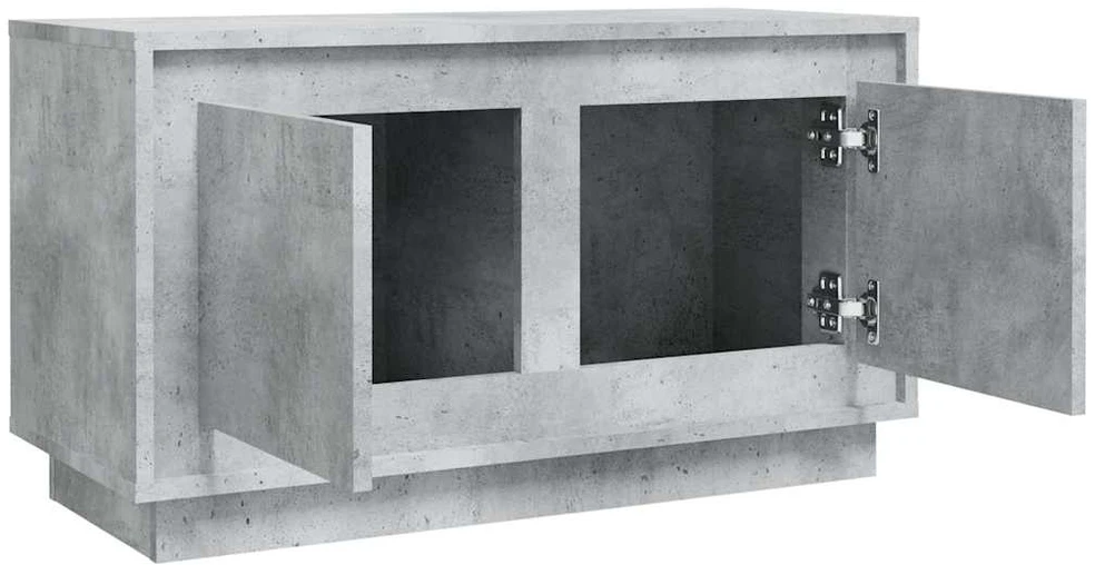 TV staliukas Televizoriaus spintelė, betono pilka, 80x35x45cm, mediena