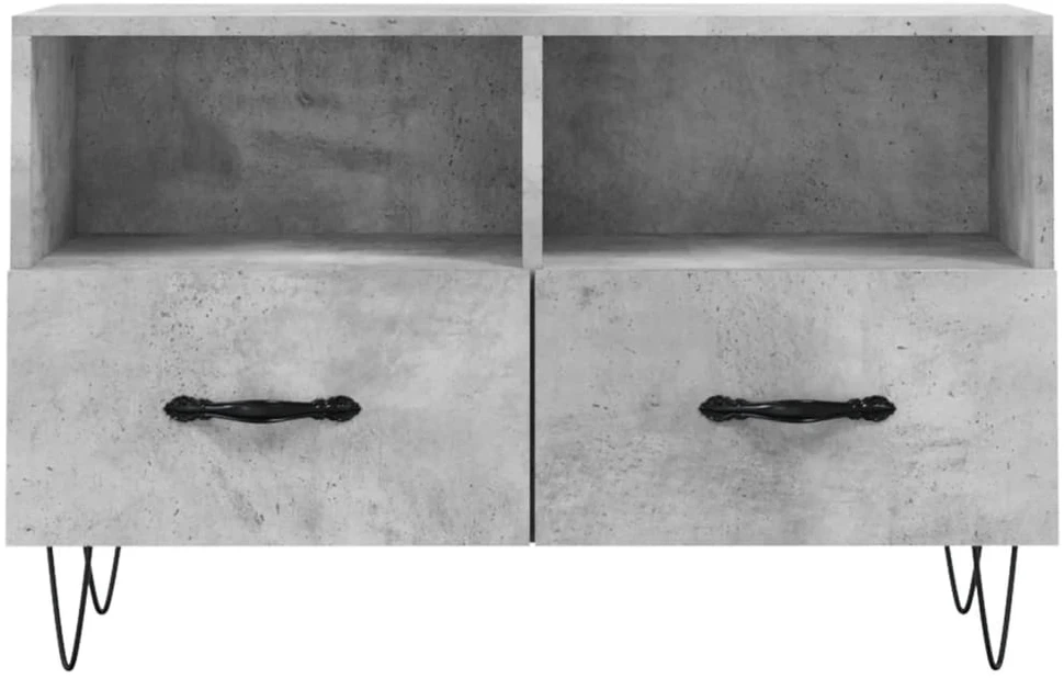 TV staliukas Televizoriaus spintelė, betono pilka, 80x36x50cm, mediena