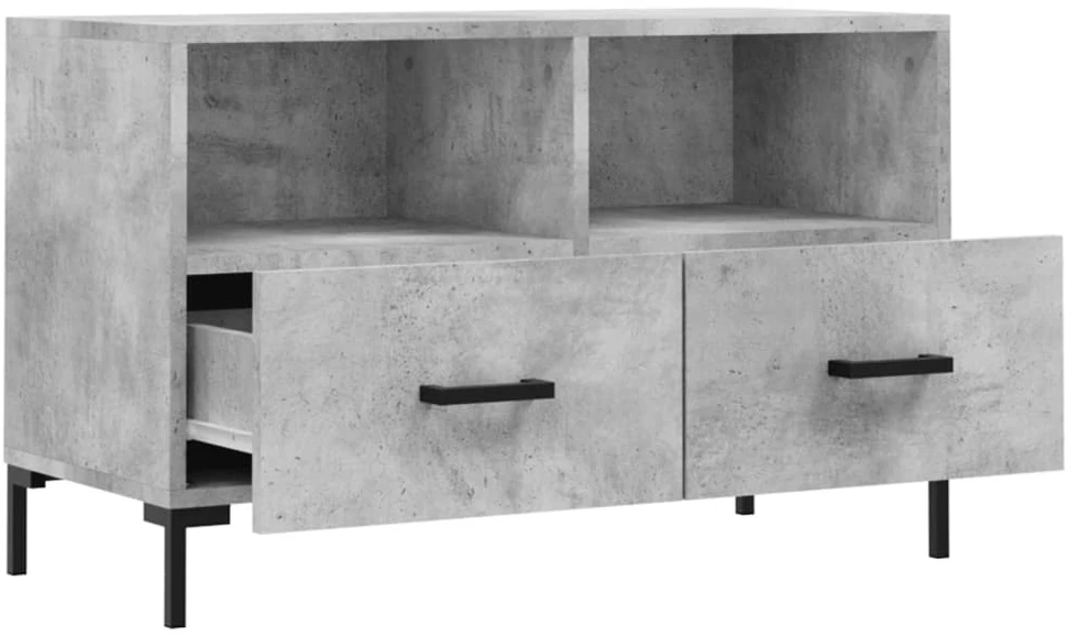 TV staliukas Televizoriaus spintelė, betono pilka, 80x36x50cm, mediena